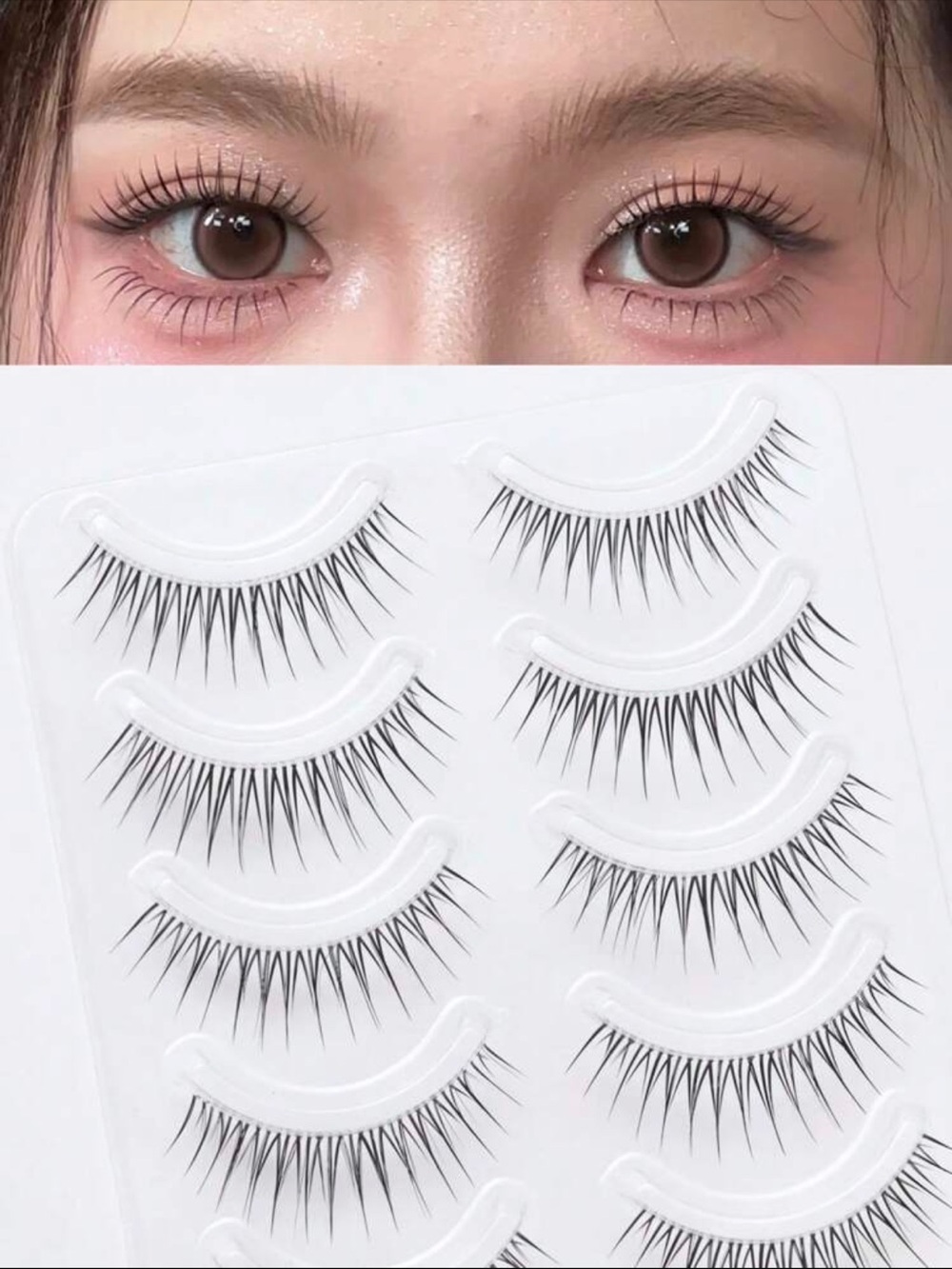 Natural Black Individual Lash Strips – Subtle Length & Volume